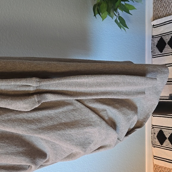 ALLSAINTS Mocha Brown ITAT Shrug Twist Front Long Sleeve Sweater Sz 8 - Picture 6 of 14